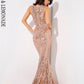 LOVE&amp;LEMONADE Off the Shoulder Geometric Sequins Bodycon Long Dress LM81343