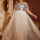 LOVE&LEMONADE Plus Size Sexy Silver Square Neck Off Shoulder Sleeveless Robe Sequin Mesh Sheer Party Dress LM84398PLUS