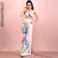 LOVE &amp; LEMONADE Sexy Long Variable Belt Two-Pieces High Waist Color Tie-Dye Material Set LM6473-6