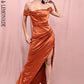 LOVE &amp; LEMONADE Sexy Orange Off-Shoulder Tube Top With Split Trailing Maxi Dress LM82060