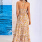 LOVE&amp;LEMONADE Sexy Pink Halterneck Waist Plaid Spring And Summer Beach Mid-Length Dress WD04139-PIC