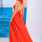 LOVE&amp;LEMONADE Sexy Red  V-Neck Halter Sleeveless Cutout Long Dress Slit Party Maxi Dress  LM83285-B