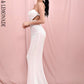 LOVE&amp;LEMONADE Sexy Reflective White Tube Top Cut Out Backless Bodycon Elastic Sequins Dinner Maxi Dress LM81335-1