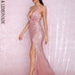 LOVE&amp;LEMONADE Sexy Rose Gold Open Back Cross Split Sequins Party Maxi Dress LM81876