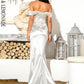 LOVE &amp; LEMONADE Sexy White  Tube Top With Split Trailing Maxi Dress LM82060